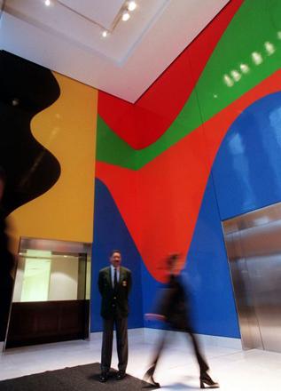 A mural by artist Sol LeWitt