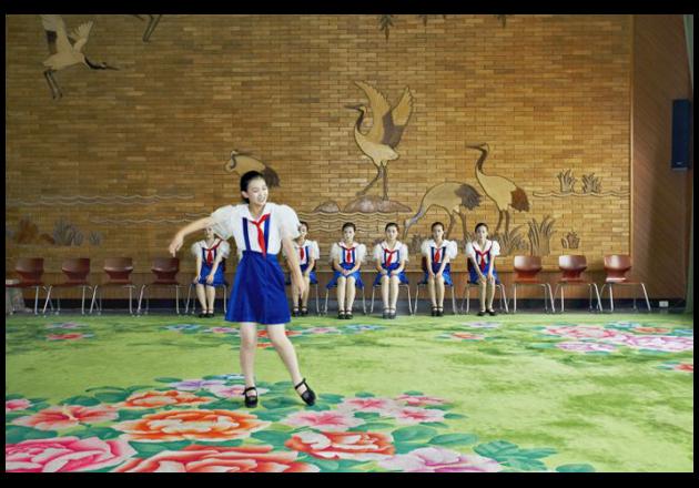 Singing class, Children's Palace  from the series DPRK 2005 by Philippe Chancel 