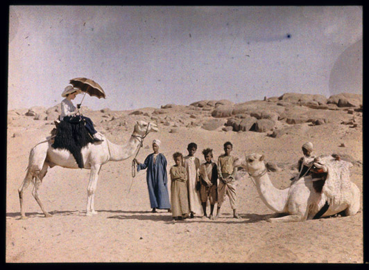 Elsa Paneth on a camel