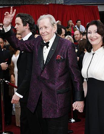 Peter O'Toole nominated once again for best actor, and hoping finally to be the bride rather than the bridesmaid. The young woman with him is his daughter, he says. Peter O'Toole nominated once again for best actor, and hoping finally to be the bride rather than the bridesmaid. The young woman with him is his daughter, he says. 