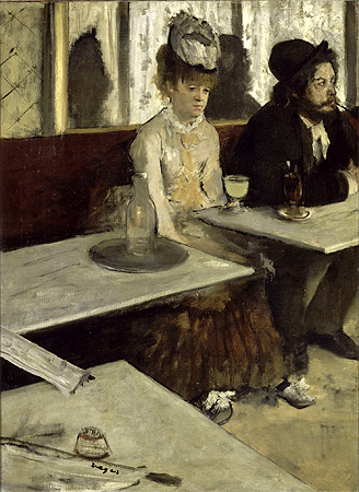 Edgar Degas: Dans un cafe: L'Absinthe