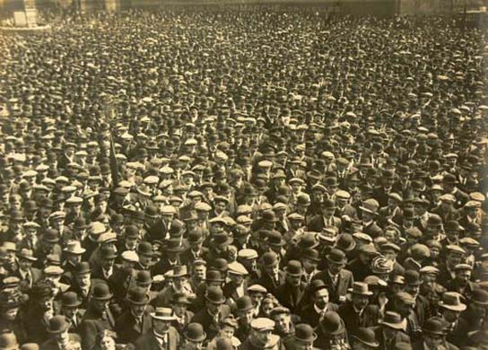 strikers Brussels 1905