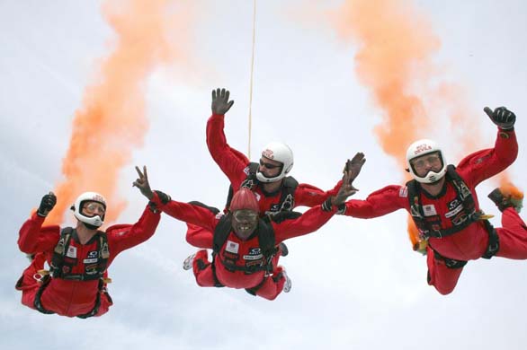 Archbishop of York parachute jump