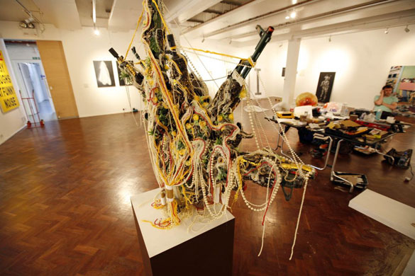  a piece by artist Huw Locke titled Dust to Dust 