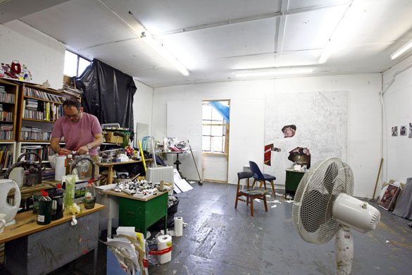 rtist Neil Gall at Deborah House in Hackney