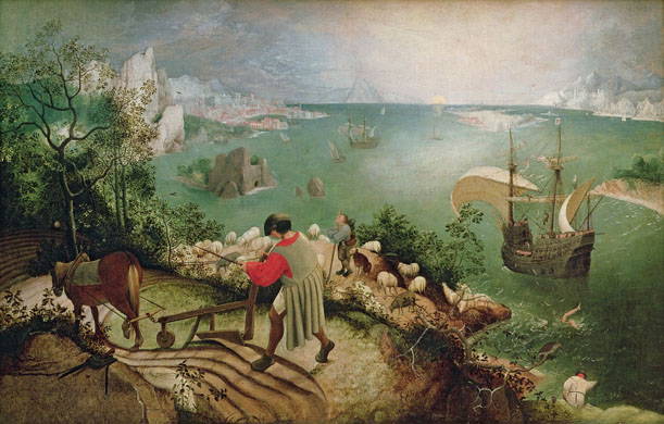 Pieter Bruegel the Elder, Landscape with the Fall of Icarus (1555)
