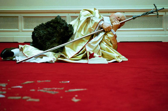 Maurizio Cattelan, The Ninth Hour (1999)