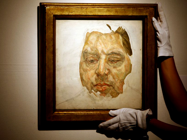 A portrait of Francis Bacon by Lucian Freud
