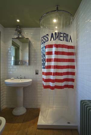 Roland Emmerich's shower curtain