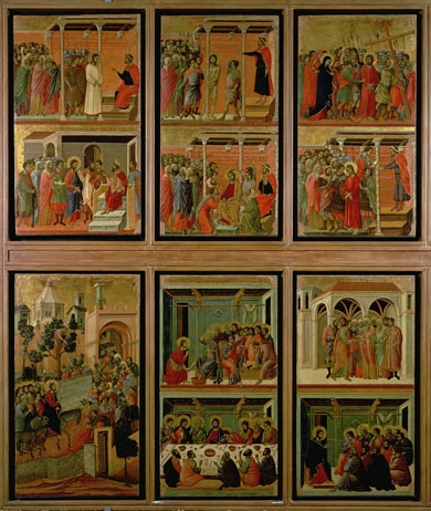 Maesta: eleven scenes from the Passion by Duccio di Buoninsegna 