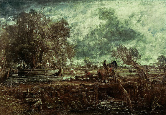 Study for The Leaping Horse, c.1825  by John  Constable  