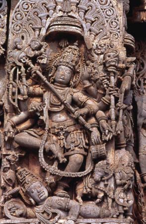 Carving of the God Shiva