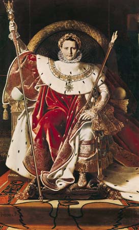 Napoleon on the Imperial Throne by Ingres