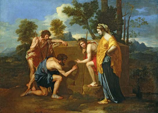 Poussin's Arcadian Shepherds