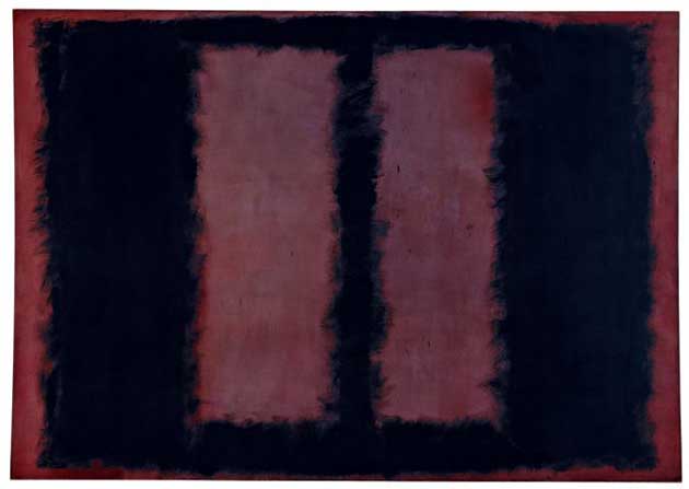 Mark Rothko Black on Maroon Sketch for 