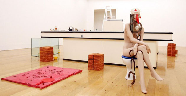 Cathy Wilkes' work called 'I Give You All My Money 2008'