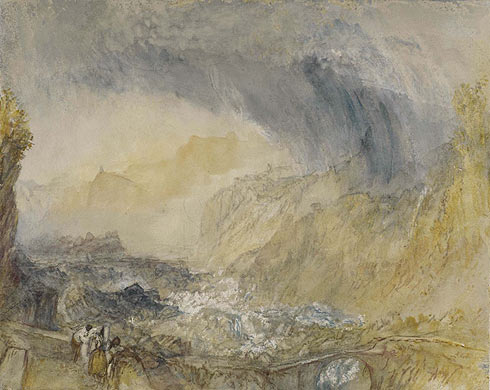 JMW Turner's The St Gothard Pass at The Devil's Bridge