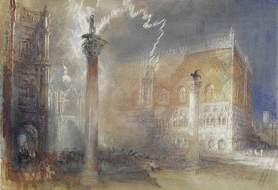 JMW Turner's The Piazzetta, Venice