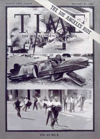 Time Magazine Cover, 1965, by Vija Celmins