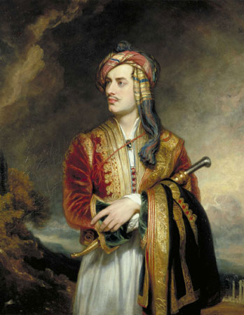 George Gordon Byron (1788-1824) 6th Baron Byron, Poet (1814). THOMAS PHILLIPS