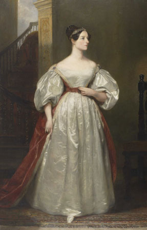 Ada, Countess of Lovelace (1815 - 1852) Daughter of Lord Byron, Mathmetician (1836). MARGARET CARPENTER