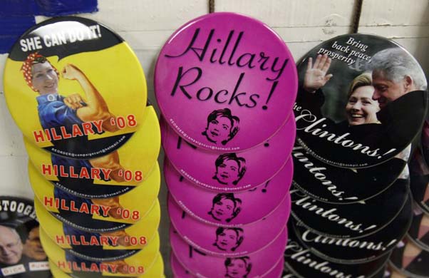 Hillary Clinton support badges