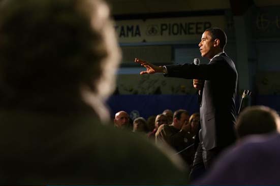 Obama at a rally