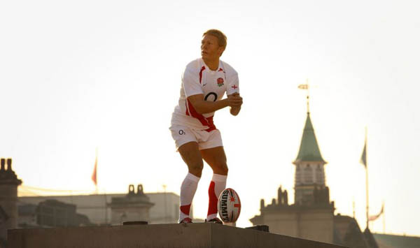A waxwork figure of England rugby star Jonny Wilkinson 