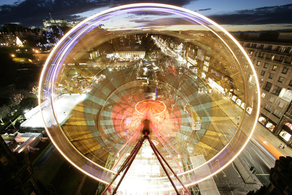 Ferris wheel in Edinburgh