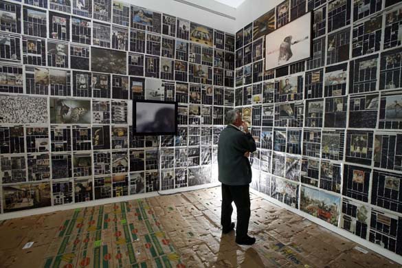 Barthélémy Toguo blacked out Guardian pages