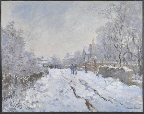 Snow Scene at Argenteuil (1875) by Claude Monet