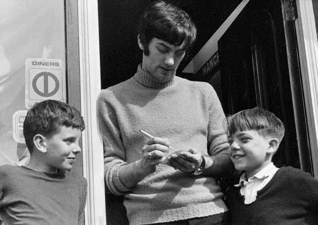 George Best Signing Autographs