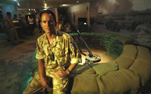 Exhibition by soldiers from the 16 Air Assault Brigade describing life in Helmand Province, Afghanistan, at the National Army Museum, London