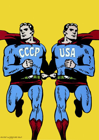 Superman, 1968 Cover image for Opus Magazine, by Roman Cieslewicz