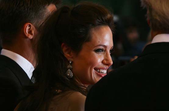 Angleina Jolie at a premiere