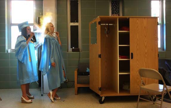 High school students get ready