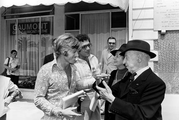 Sydeny Pollack and Robert Redford at Cannes Films Festival 1972