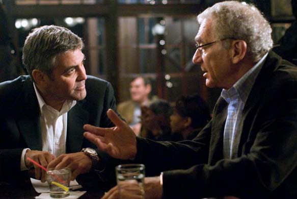 George Clooney and Sydney Pollack in Michael Clayton