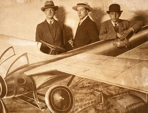 Paul Eluard, Andre Breton and Robert Desnos