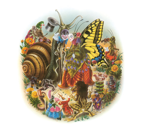 Illustrations from Alan Aldridge's The Butterfly Ball and the Grasshopper's Feast