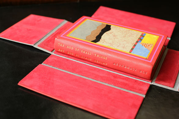A bound copy of 'The God of Small Things'