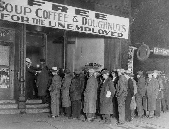 The Great Depression soup kitchen