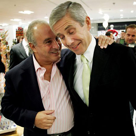 Sir Philip Green and Sir Stuart Rose