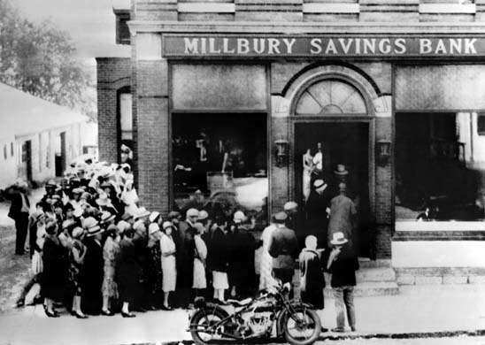 Bank rush in 1929