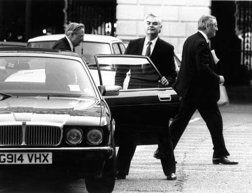 Norman Lamont leaves the Treasury