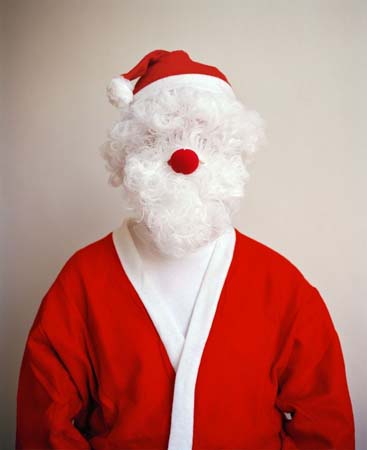 Father Christmas reinvented by artists