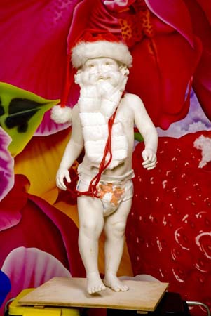 Father Christmas reinvented by artists