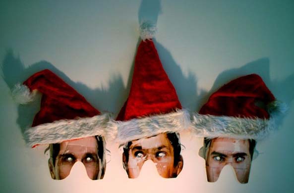 Father Christmas reinvented by artists