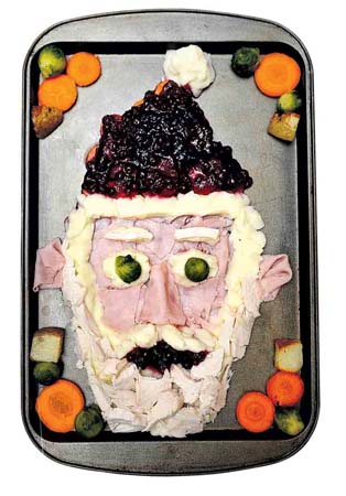 Father Christmas reinvented by artists