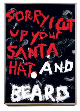 Father Christmas reinvented by artists